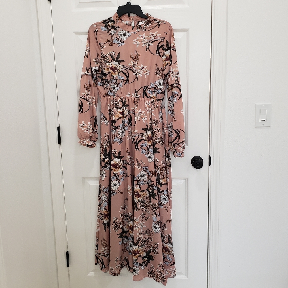Pink Floral Dress